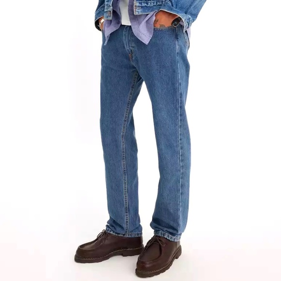 NWT - Men's LEVI's 505™ Regular Straight Leg Blue Jeans W 36 L 30 - Picture 1 of 12